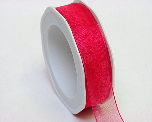 organza N 54 wired edge cherry