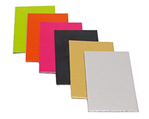 Cardboardsheet 58x48mm / 200pcs silvershine