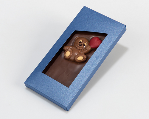 Box for chocolate bar bluetwist