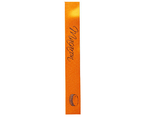 DoubleFaceSatin Macaron  Orange/Brown