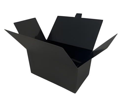 Ballotin with sideclosing, 750 gr. black