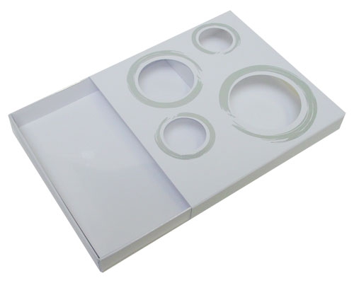 Windowbox 4 circle large 140x140x19mm white