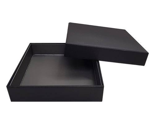 Royal box L109xW109xH24 black warm grey