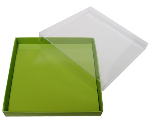 Windowbox carre large 140x140x19mm kiwi green