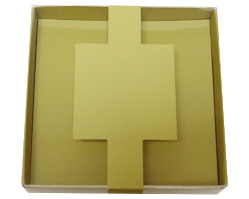Windowbox carre small with sleeve 110x110x19mm almond