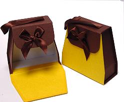 Handbag Versaille appr. 105 x 115 x 50mm  Ocre Brown
