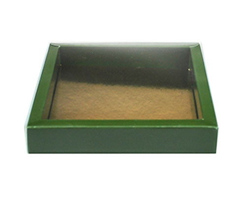 Windowbox 126x126x24mm vert foret laque