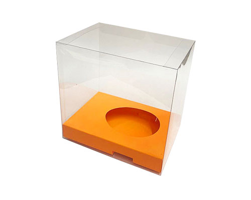 Easteregg box transparent no.1 XS apricot orange