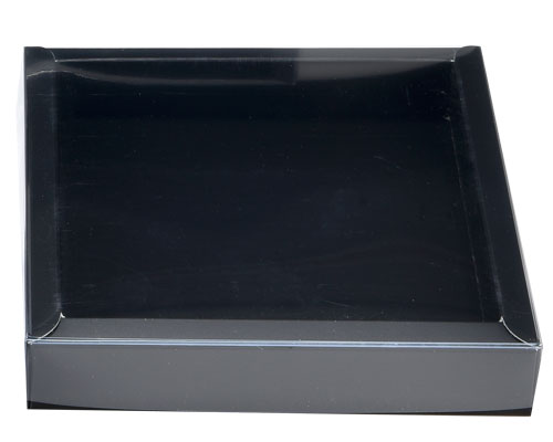 Windowbox 126x126x24mm Duo mat-black/shiny-black