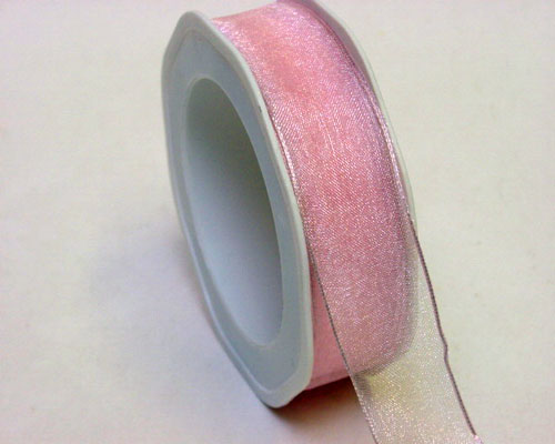 organza N 50 wired edge light pink