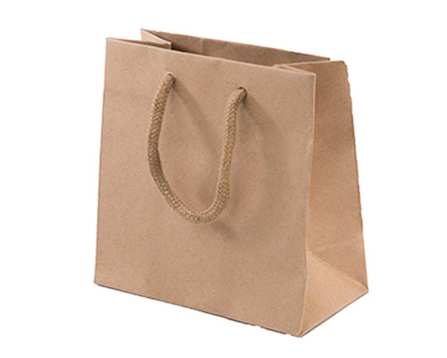 Paper bag luxe laminate L160xW80xH160mm kraft