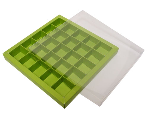 Windowbox 166x166x19mm 25 division kiwi green