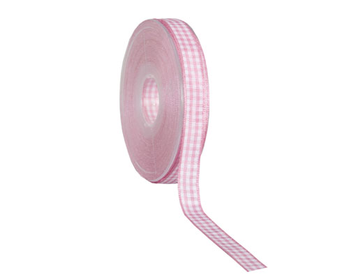 Vichy 10mm/25mtr. pink