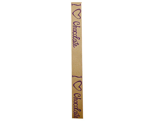 Ribanbel I love chocolate 15mm/100mtr Gold purple