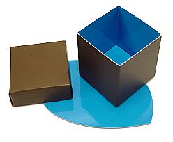 Cubebox appr.125 gr Duo Kreta brown-blue