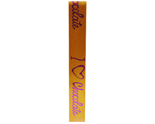 DoubleFaceSatin I Love Chocolat Gold/Purple