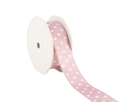 Ribbon dots 23mm/20mtr. col.54 old pink