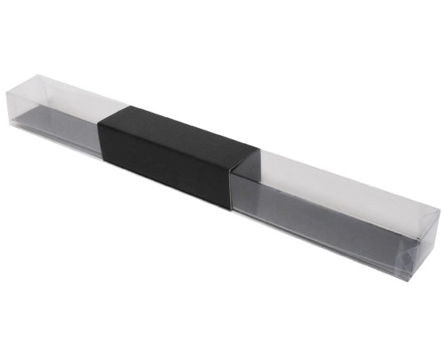 PVC L300xW30xH25mm black with sleeve