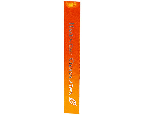 DoubleFaceSatin Handmade Chocolates orange/silver