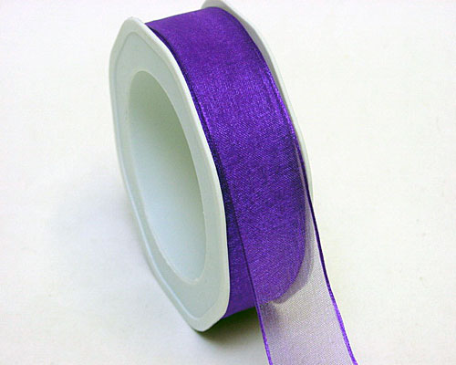 organza N 84 wired edge medium purple