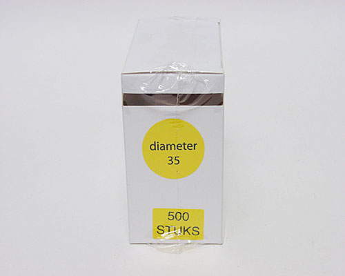 label transparant for closing D35mm rol/500st