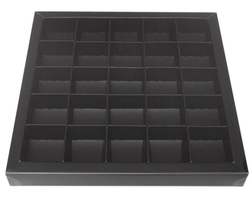 Windowbox 166x166x19mm 25 division black