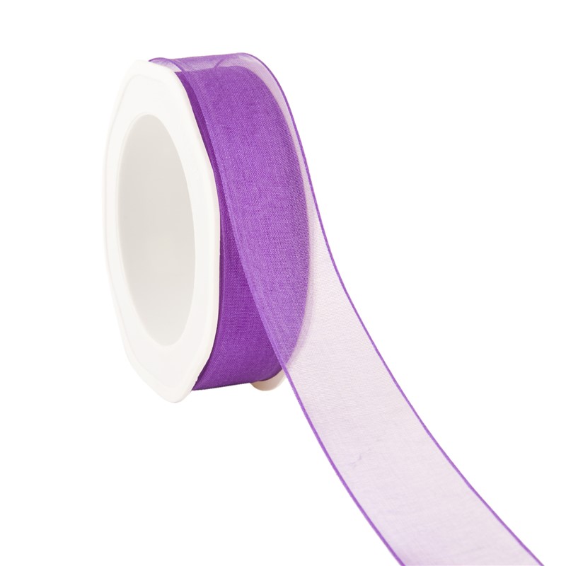 organza N 84 wired edge medium purple