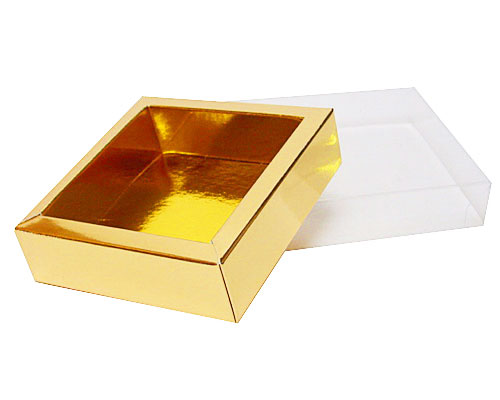 Windowbox 90x90x30mm interior goldshine