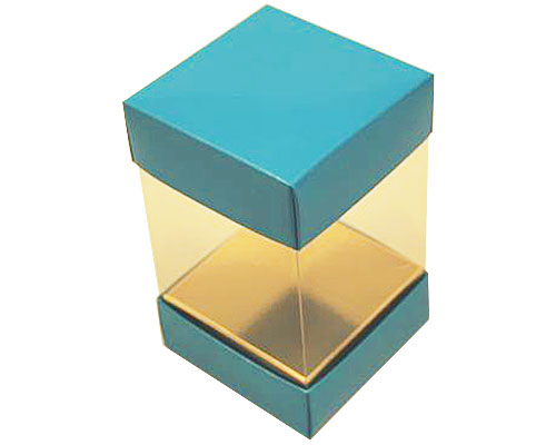 Skylinebox L80xW80xH130mm exterior Lagune Laqué