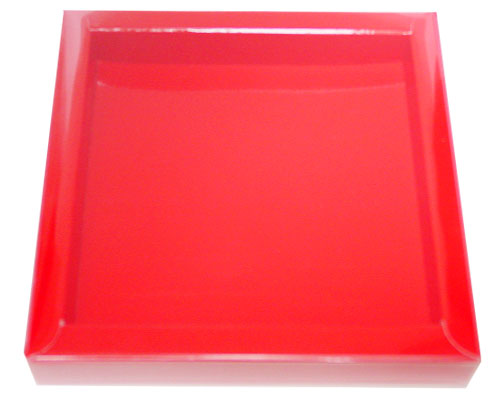 Windowbox 100x100x19mm rouge laque