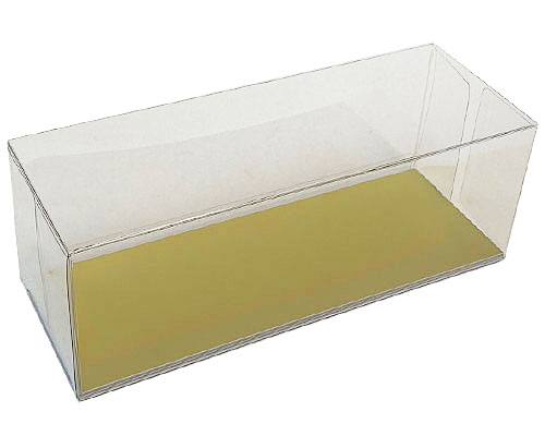 Cakebox transparent L220xW80xH80mm almond