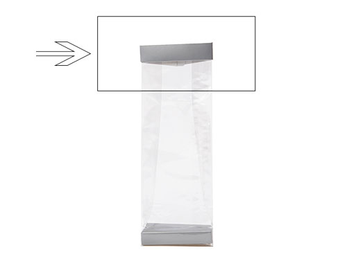 Arosa clip 100mm silver