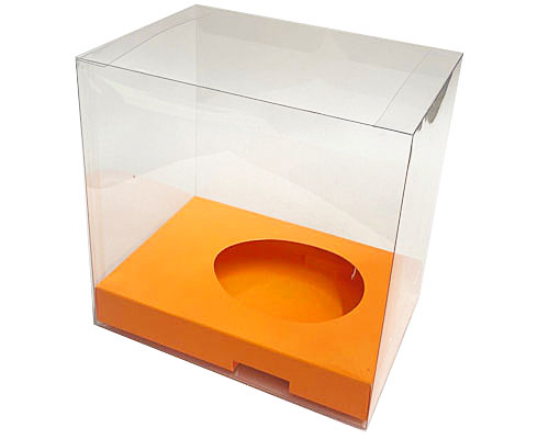 Easteregg box transparent no.5 XL apricot orange
