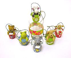 Dieren multi in pot / 6 assorted