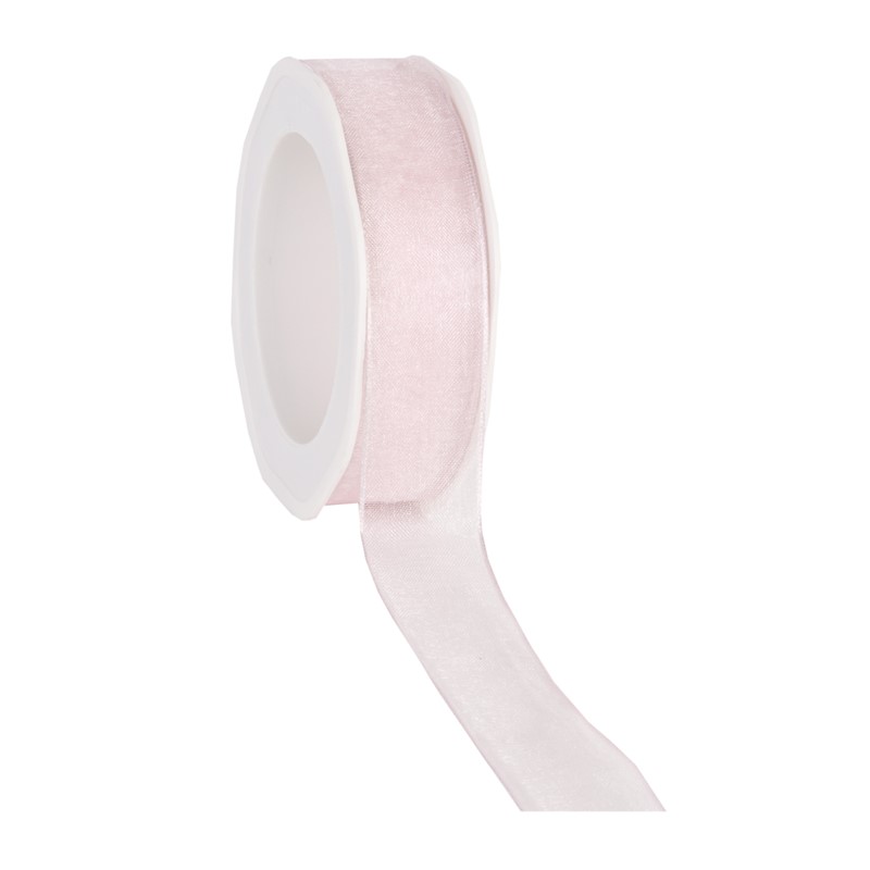 organza N 50 wired edge light pink