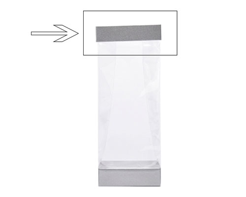 Arosa clip 100mm silvertin