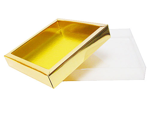 Windowbox 126x126x24mm interior shiny gold