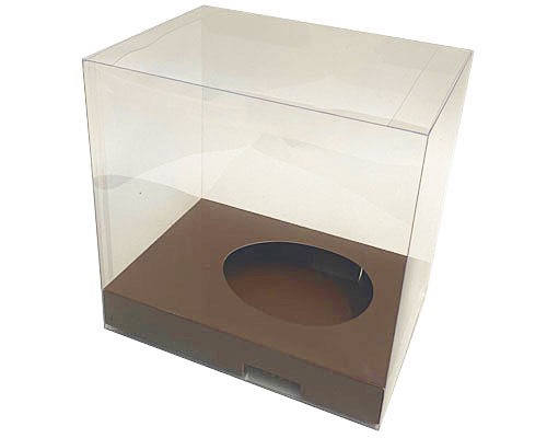 Easteregg box transparent no.4 L brown
