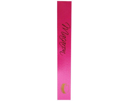 DoubleFaceSatin Macaron  Fuchsia/Brown