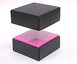 Skylinebox L80xW80xH90mm exterior Paris black-fuchsia