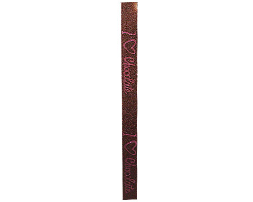 DoubleFaceSatin I Love Chocolat Brown/Pink