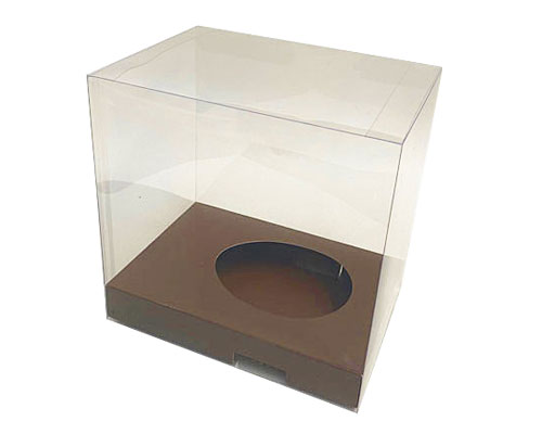 Easteregg box transparent no.3 M brown