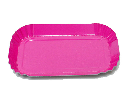 Bordje rectangular 80x40mm fuchsia 