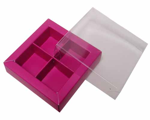 Windowbox 66x66x19mm 4 division dahlia 