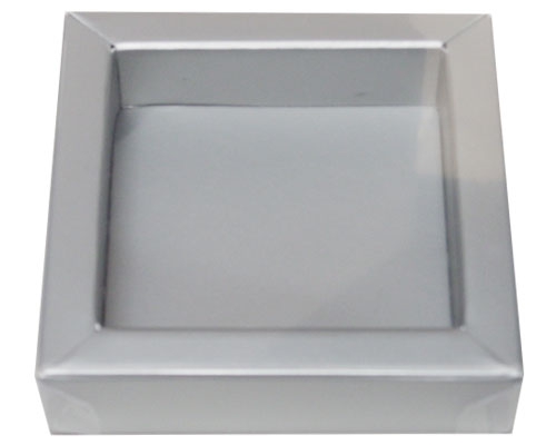 Windowbox 66x66x19mm silver