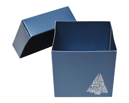 Cubebox Xmas tree 80x80x75mm sea blue