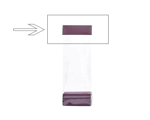 Arosa clip 70mm aubergine