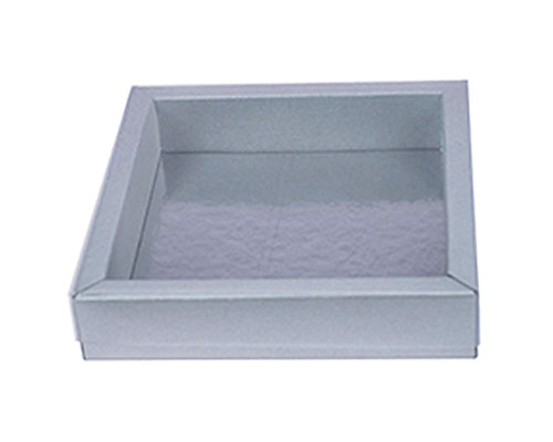 Windowbox 120x120x30mm interior silvertin