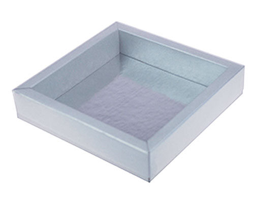 Windowbox 126x126x24mm interior silvertin