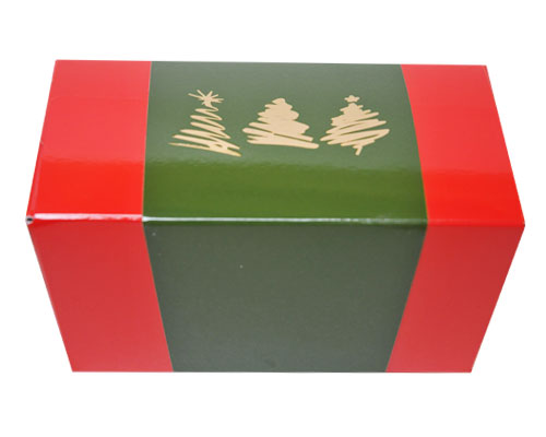 Ballotin 3 xmastree / sleeve 250 gr. redgreen